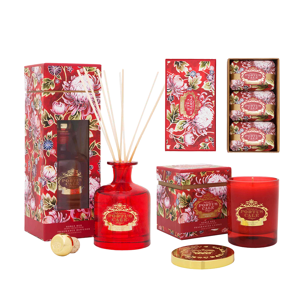 Portus Cale Noble Red Home Fragrance Set 