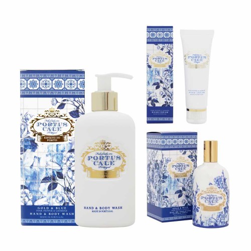 Portus Cale Gold & Blue Eau De Toilette & Handcare Set