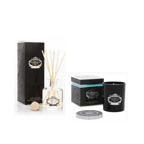 Portus Cale Black Edition 100ml Reed Diffuser & Candle Set