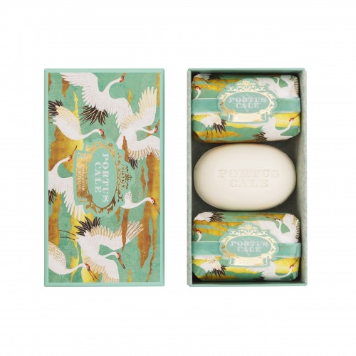 Portus Cale White Crane Soap Set