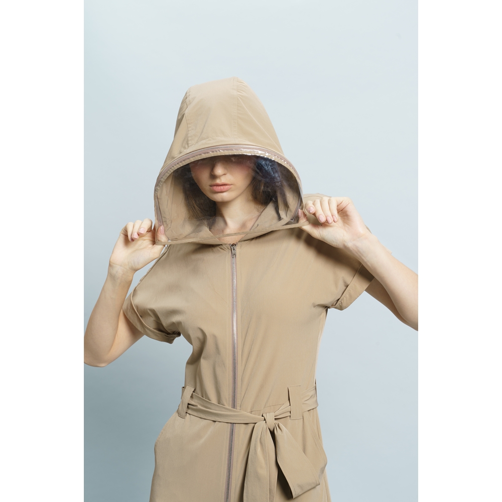 GINGER STYLE Jumper with Detachable Plastic Shield - Khaki (Free HK Shipping) 