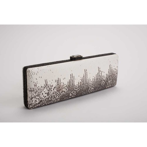 Jennifer Mak Linda Lizard Box Clutch