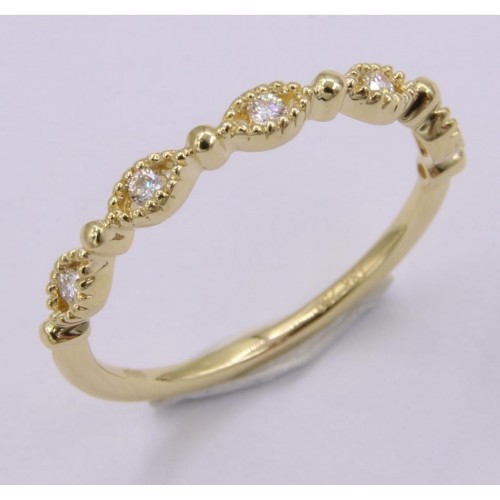 Karen Jewel - Lace Ribbon Ring (Yellow Gold)