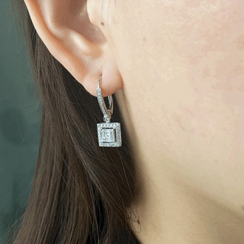 PSYLISH Jade Fancy Karat Earrings