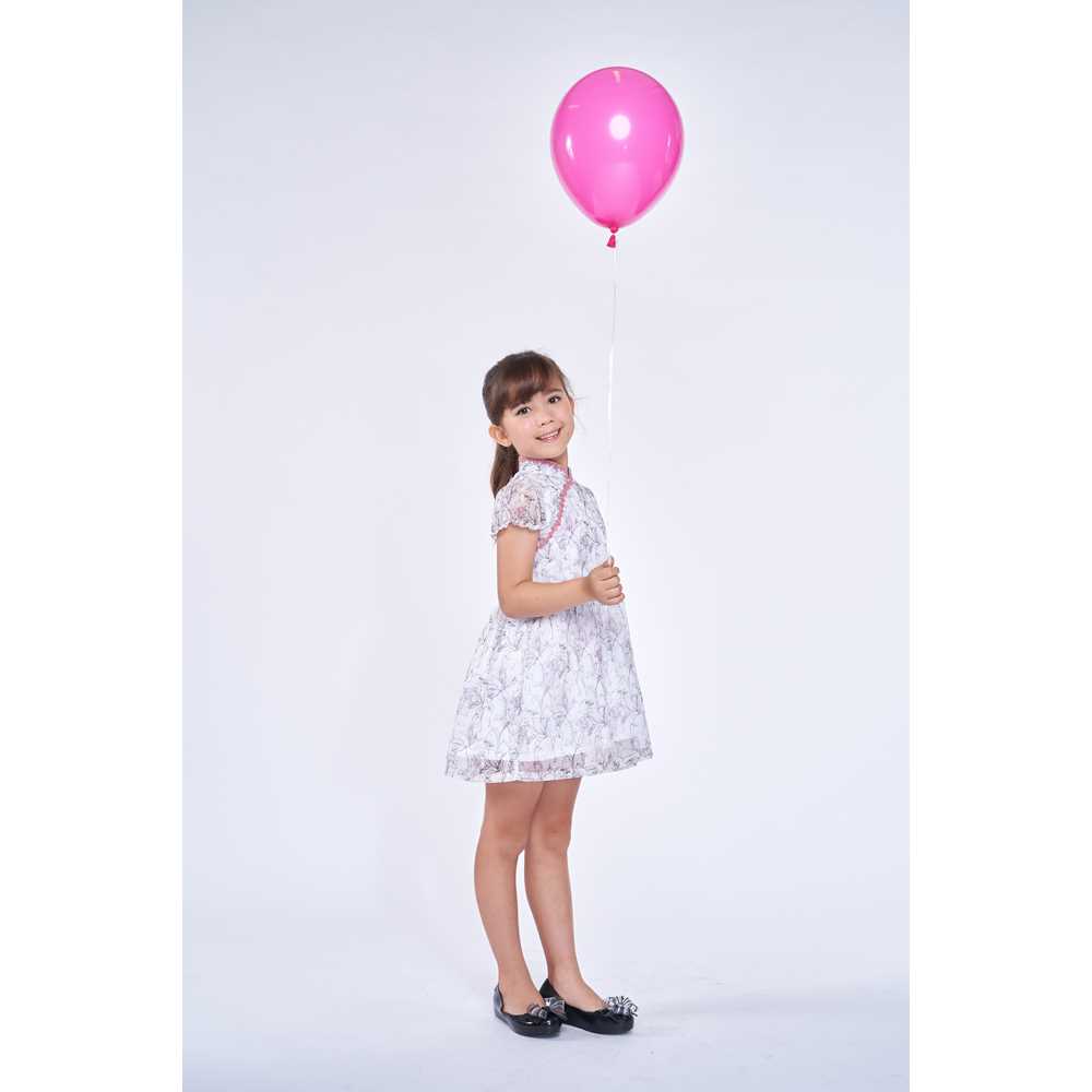 Yi-Ming DISNEY Girls' Mulan Chiffon Gathered Dress