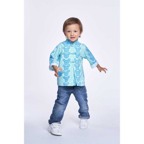 Yi-Ming DISNEY Boys' Mickey Cotton Oriental Jacket