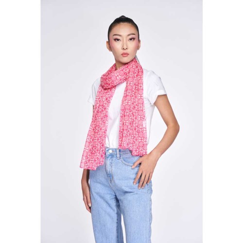 Yi-Ming DISNEY Mickey Hera Chiffon Scarf (Fuchsia)