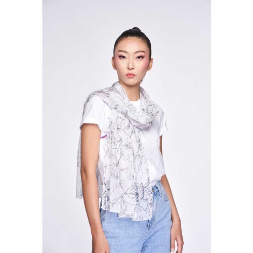 Yi-Ming DISNEY Mulan Hera Chiffon Scarf (Soft Pink)