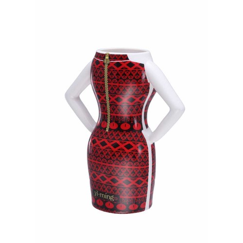 Yi-Ming Red & Black Handmade Ceramic Yi-ming Mug