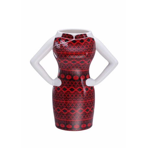 Yi-Ming Red & Black Handmade Ceramic Yi-ming Mug