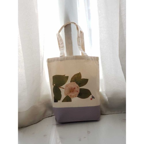 Karen Creates Flower Painting Tote Bag