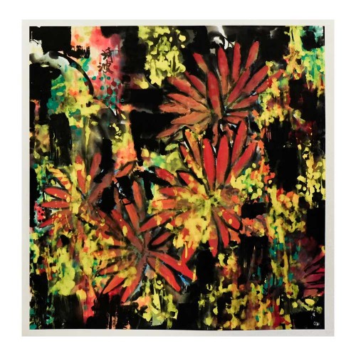 POMO Chinese Painting - An Explosion of Yellow and Red
