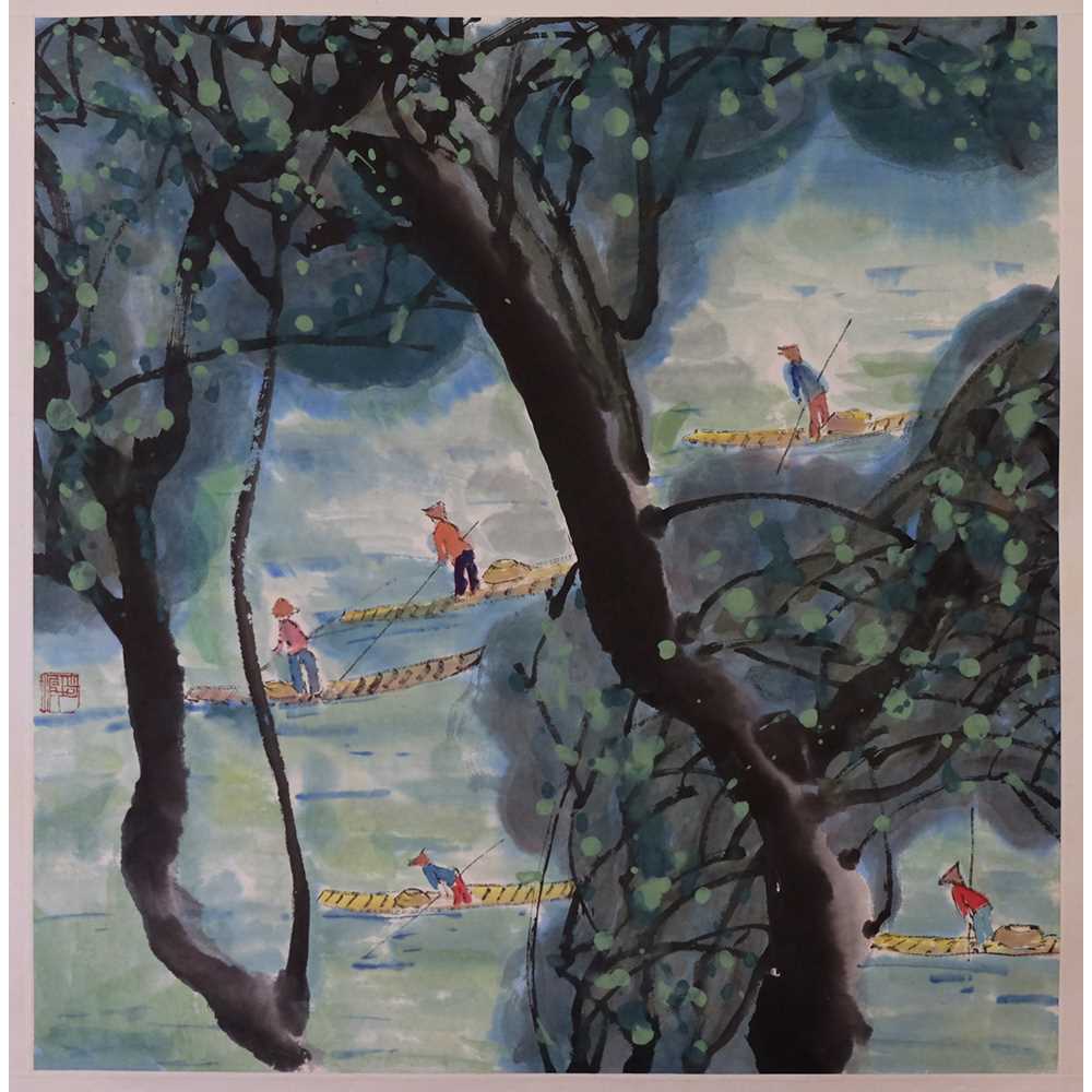 POMO Chinese Painting - Scenes from a River III