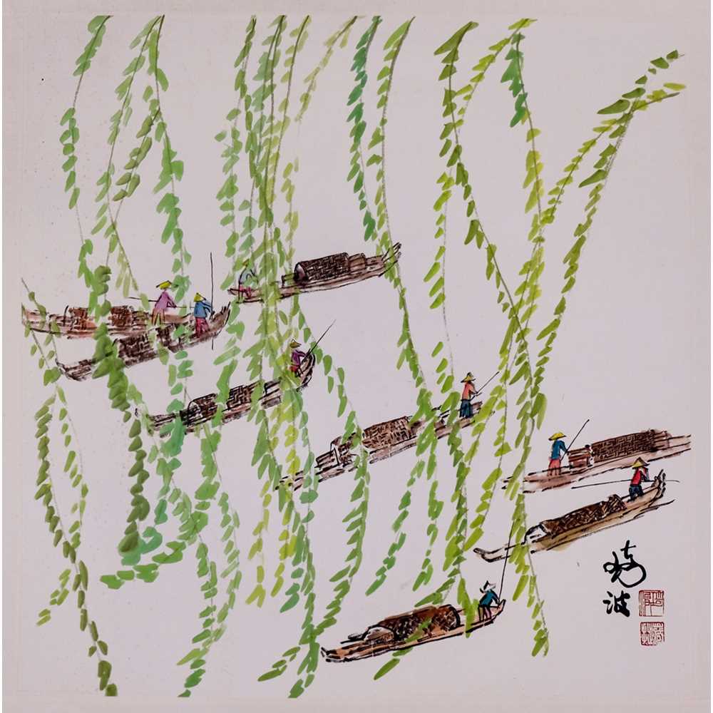 POMO Chinese Painting - Scenes from a River II