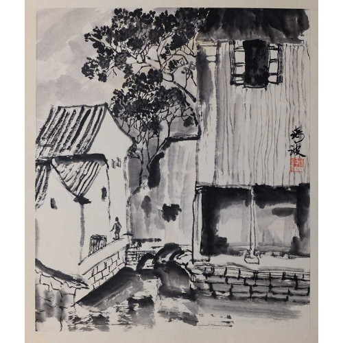 POMO Chinese Painting - The Visit