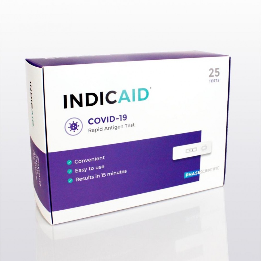 INDICAID® COVID-19 RAPID ANTIGEN TEST (25 KITS)