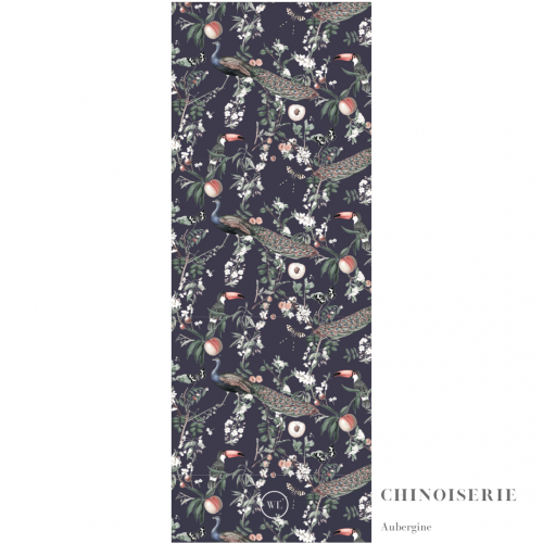 White Labelling Yoga Mat - Chinoiserie Aubergine 4mm